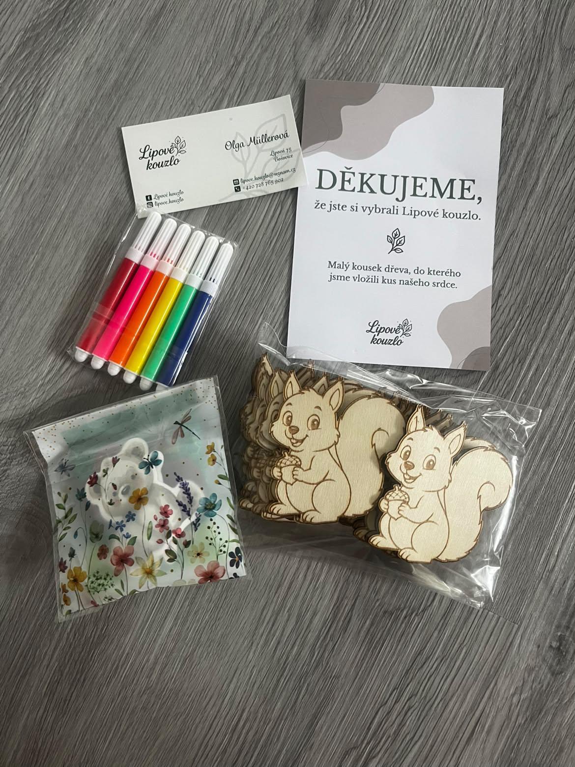 Dřevěné veverky a dárečky od Lipového kouzla